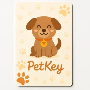 pet-key 鑑札・注射済票レザーケース